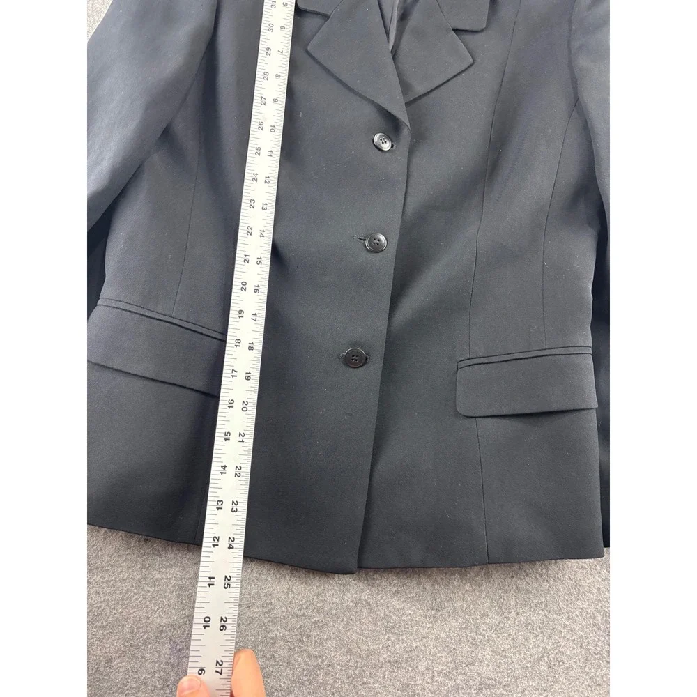 Uniform John Paul Richard Black Blazer Jacket Petite 8P 3 Button Professional